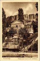 Balatonaliga, Adóhivatali tisztviselők üdülőháza, sziklafal