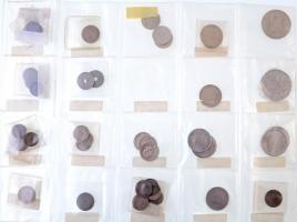 63db vegyes fillér, pengő, közte 1893-1915. 1K Ag "Ferenc József" (3x) + 1926-1938. 1P Ag ...