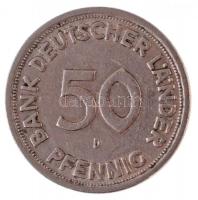 NSZK 1949D 50pf Cu-Ni T:2-
FRG 1949D 50 Pfennig Cu-Ni C:VF
Krause KM# 104