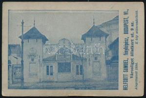 cca 1910 Helfgott Sámuel budapesti fényképész műtermében készült keményhátú fotó, 11x7 cm