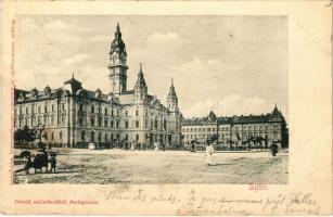 1902 Győr, Városháza, tér. Magyar automatagyár- és kölcsönző részvénytársaság, Divald