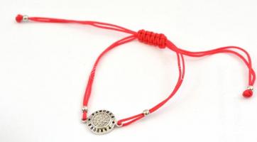 Ezüst(Ag) medál, cérna pánton, Pandora jelzéssel, állítható hosszúság, bruttó: 1,62 g