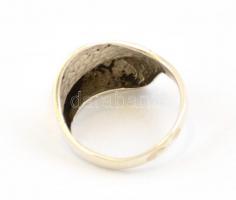 Ezüst(Ag) extravagáns gyűrű, jelzett, méret: 62, nettó: 5,63 g