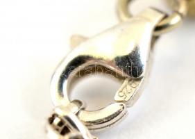 Aranyozott ezüst(Ag) karkötő, kővel, jelzett, bruttó: 14,66 g