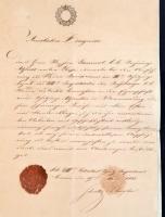 cca 1794-1820 A Gammel család irat hagyatéka, közte I. Ferenc nevében kiállított viaszpecsétes okmán...