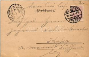 1899 Carneval XVII/10. Art Nouveau lady art postcard. Wiener Künstler-Postkarte. Druck und Verlag Ph...