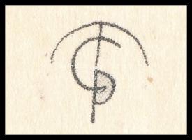 Molnár C. Pál (1894-1981): Úszómester. Ofszet, papír, 29,5×21 cm