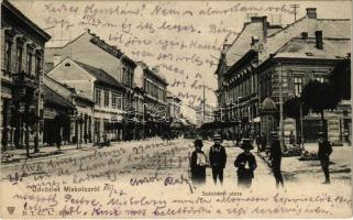 1904 Miskolc, Széchenyi utca, Schweitzer üzlete