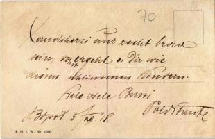 Üdvözlet Krampusztól! / Krampus art postcard. H.H.i.W. Nr. 1660. artist signed (r)