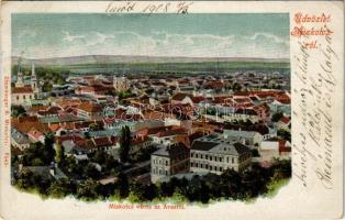 1908 Miskolc, látkép az Avasról. Stamberger B. 6545. (EK)