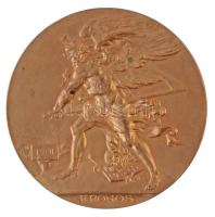 Német Birodalom 1901. KRONOS / ZUR JAHRHUNDERT WENDE (Az évszázadfordulóra) aranyozott Br emlékérem (50mm) T:1- German Empire 1901. KRONOS / ZUR JAHRHUNDERT WENDE gilt Br commemorative medallion (50mm) C:AU
