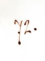 Tejüveg váza, barokk jelenettel, részben kézzel festett, kopásnyomokkal, m: 27,5 cm