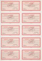 1999. "Zalai Nyomda Részvénytársaság" 2000db névre szóló törzsrészvénye egyben, egyenként ...