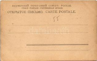 Moscow, Moskau, Moscou; Les galeries de commerce / Trading Row, department store, shops, horse-drawn...