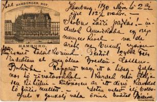 1890 (Vorläufer!!!) Hamburg, Hamburger Hof. Very early postcard! (EB)