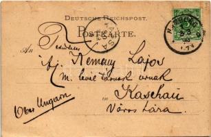 1890 (Vorläufer!!!) Hamburg, Hamburger Hof. Very early postcard! (EB)