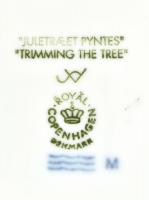 Royal Copenhagen porcelán tálak, 3 db, hibátlanok, jelzettek, d: 18 cm