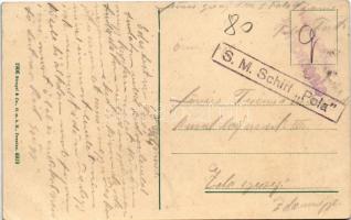 Fiume, Rijeka; Punto franco e "Slavonia" / port, Cunard Line SS Slavonia emigration ship +...