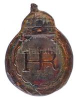 ~1920-1940. Hadirokkant miniatűr Br rátét kitüntetés mellszalagra (15x11mm) T:1-