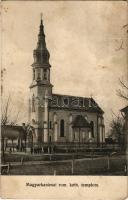 1917 Magyarkanizsa, Ókanizsa, Stara Kanjiza; Római katolikus templom / Catholic church (kissé ázott sarkak / slightly wet corners)