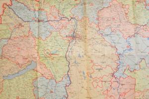 1942 Magyarország közigazgatási térképe, 1:500:000, Bp., M. Kir. Honvéd Térképészeti Intézet, 2 térk...