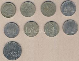 Szovjetunió 1965-79. 1R (8x) 5klf motívum + 1967. "50 éves a szovjet vaskohászat" ffém eml...