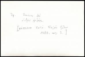 1982 Budapest, Boráros tér, az aluljáró építése, Fejér Gábor fotó, hátoldalon feliratozva, jó állapo...