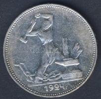 Szovjetunió 1924. 50k Ag T:2/3 kis ph.