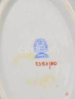 Herendi Rotschild mintás áttört tálka  Kézzel festett, jelzett, hibátlan. 13x9,5 cm