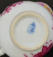 Herendi Apponyi mintás tejszín kiöntő, régi jelzéssel  Kézzel festett, jelzett, hibátlan. m:7 cm