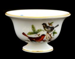 Herendi Rotschild mintás kapribogyós tálka.  Kézzel festett, jelzett, hibátlan. d: 7,5 cm