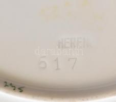 Herendi lóhere mintás kis tányér. Kézzel festett, jelzett, hibátlan. d:19 cm