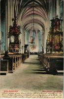 1904 Kolozsvár, Cluj; Mátyás téri templom, belső / church interior