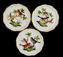 6 db Herendi Rotschild mintás kis tálka. Kézzel festett, jelzett, hibátlan. d:7,5 cm