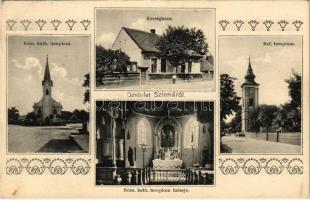 1932 Szirma (Miskolc), Községháza, Római katolikus templom, belső, Református templom. Szilágyi Arthur fényképész (EK)