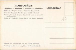 Hortobágy, a MÁV (Magyar Királyi Államvasutak) turisztikai reklámlapja s: Pólya T