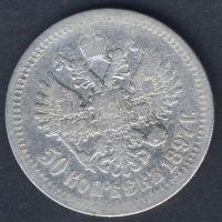 Oroszország 1897. 50k Ag T:3-