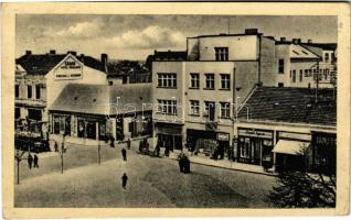 Érsekújvár, Nové Zámky; Farkas palota, üzletek, Nagy szálloda, kávéház és étterem / palce, shops, Grand Hotel, Cafe and retsaurant