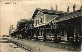 1910 Gödöllő, Pályaudvar, vasútállomás (Rb)