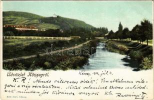 1901 Kőszeg, látkép. Róth Jenő kiadása