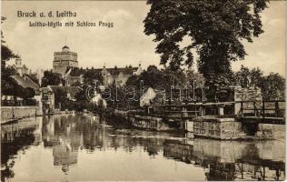 Lajtabruck, Bruck an der Leitha; Schloss Prugg, Leitha-Idylle / kastély / castle