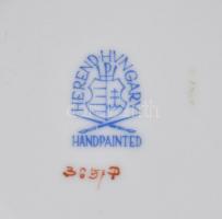 Herendi Indiai kosár mintás tál. Kézzel festett, jelzett, hibátlan. d:16 cm