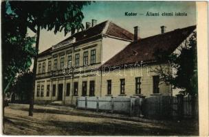 Kotor, Kottori, Kotoriba; állami elemi iskola / school