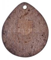 Mladonyiczky Béla (1936-1995) DN "VI. 14." fém emlékérem füllel (43x37mm) T:1-