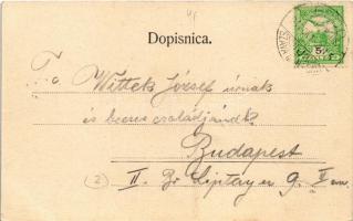 1914 Bród, Nagyrév, Slavonski Brod, Brod an der Save; Jelacicev trg / square