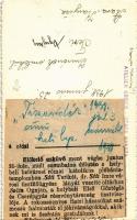 1938 Magyarkanizsa, Ókanizsa, Stara Kanjiza; Sóti Terika és Socin Ognjan az esküvő után + ragasztott...