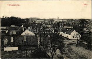 1912 Törökkanizsa, Nova Kanjiza, Novi Knezevac; látkép. Krischer Ede fényképész / general view