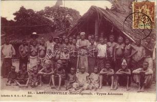 Lastoursville (Haut-Ogoué), Types Adoumas, tribe, natives, African folklore