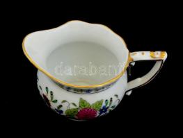 Herendi Apponyi fantázia  tejszín kiöntő Kézzel festett, jelzett, hibátlan. 9x5  cm