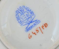 Herendi Apponyi fantázia  tejszín kiöntő Kézzel festett, jelzett, hibátlan. 9x5  cm